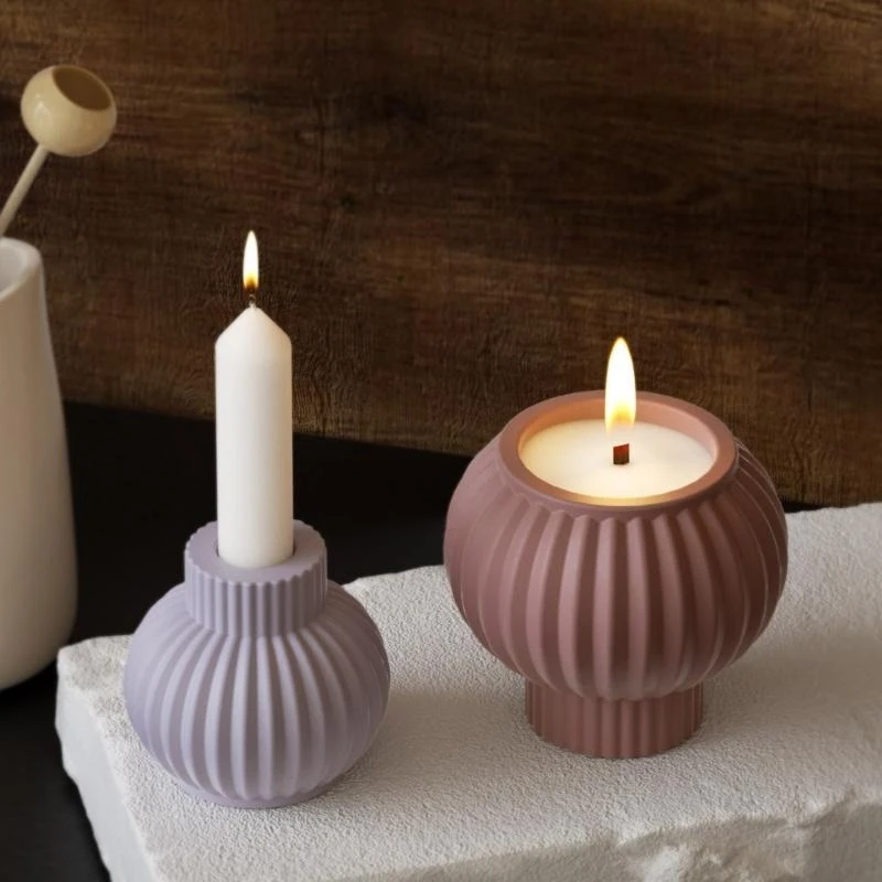 Reusable Silicone Mold Stylish Striped Bases Moulds Hand-Making Accessories Suitable for Making Home Decoration