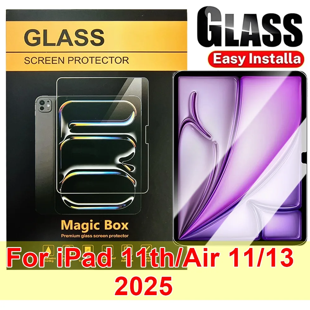 

Защитная пленка для экрана с удобной установкой без пыли для iPad (A16) 11th/Air11/Air13 M2 M3 HD пленка из закаленного стекла для iPad 11 2025
