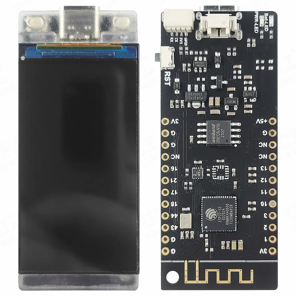 ESP32 S3 Development Board with 1.91 inch IPS LCD Display 170*320 Battery Port MCU Type-C ESP32-S3 Wifi Module Learning Program