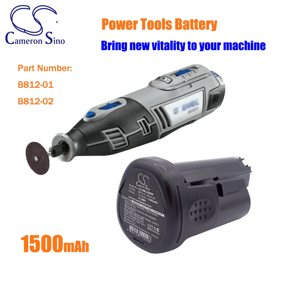 ALLCCX GreenBattery 1500mAh 10.8V 16.2Wh Batería para Herramientas Eléctricas DREMEL 8220 B812-01, Berner BACP 10.8 BTI 10.8, Wurth Master 10.8