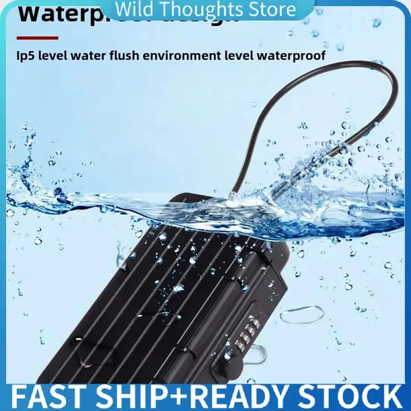 

Outdoor Portabletravel Safe Box Large Capacity Security Lockbox Code Waterproof Key Lock Box With Removable Cable Handle-[Qahk]