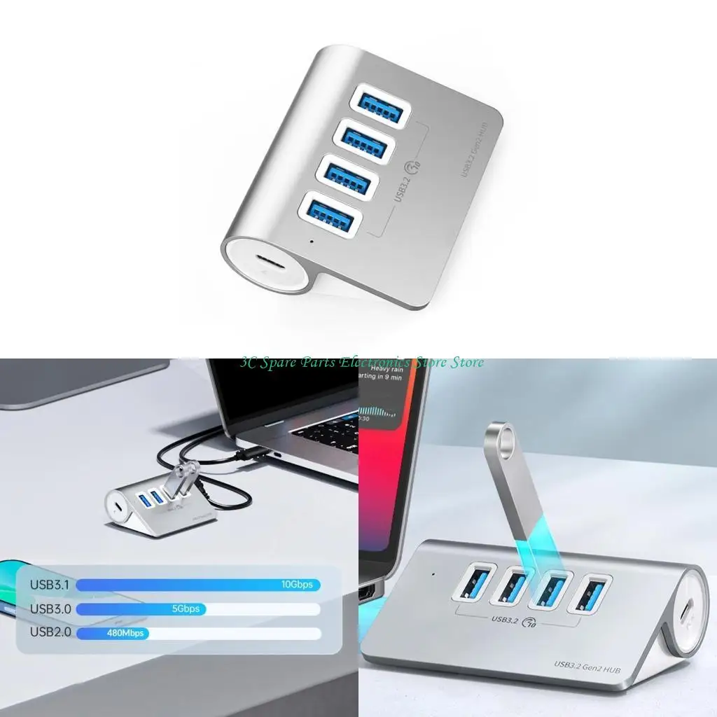 

SZ Efficient Data Handling US 3.2 Hub USB Power Hub Aluminum Shell PC Accessories