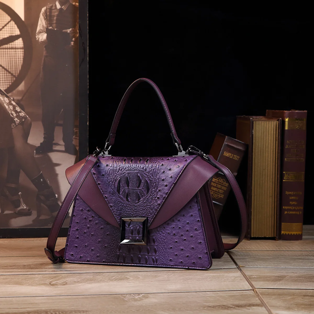 Designer Brand High-end New Leather Color Handbag Fashion Flip Shoulder Bag Street Popular Crossbody Bags for Women