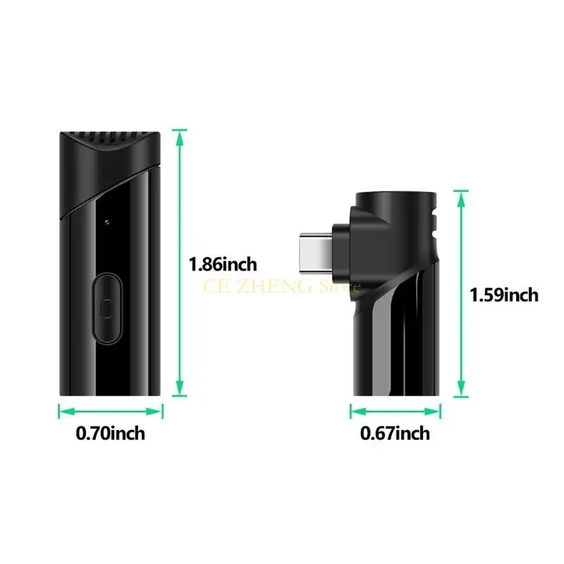 E56B ميكروفون Lavalier يمكن ارتداؤه، نظام ميكروفون لإلغاء الضوضاء، ميكروفون خارجي ذو طية صدر السترة