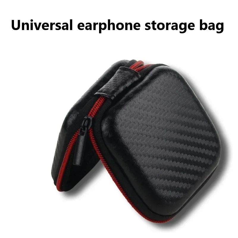 

1Pcs Earphone Hold Case Storage Carrying Hard Bag Box Case for Earphone Headphone Earbuds with Storage Net Mini Earphone Case