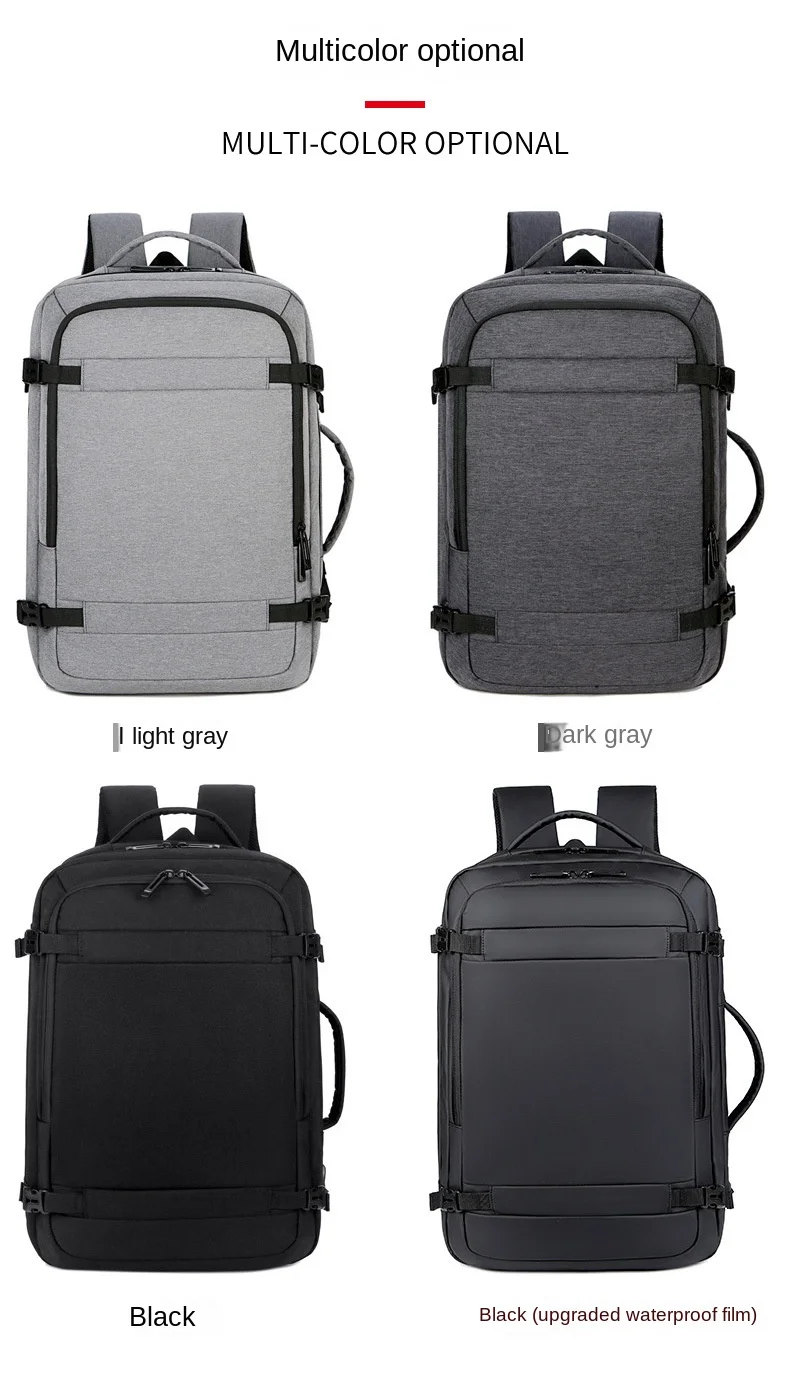 40L Expandable USB Charging Travel Backpack Men Large Capacity Business  Water Resistant Durable 17-inch Computer  Backpack New