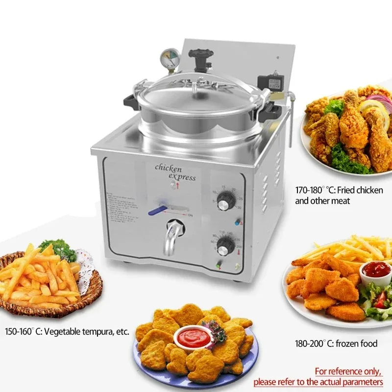 

High Pressure Fried Chicken Commercial Fryer Countertop Fryer Single Cylinder Fried Chicken Oven Large Capacity Fryer