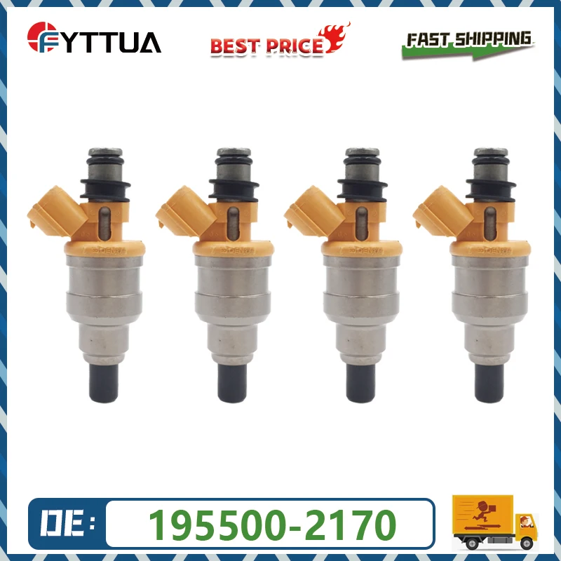 4pcs injetor de combustível 195500-2170 23250-87209 para Mazda Daihatsu Move Cuore L6/9 1955002170