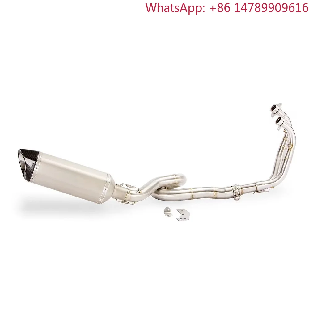 High Performance Factory Selling Stainless Steel Titanium Carbon Fiber Modify Exhaust Pipe Muffler For 1260cc Adventure Bike 202