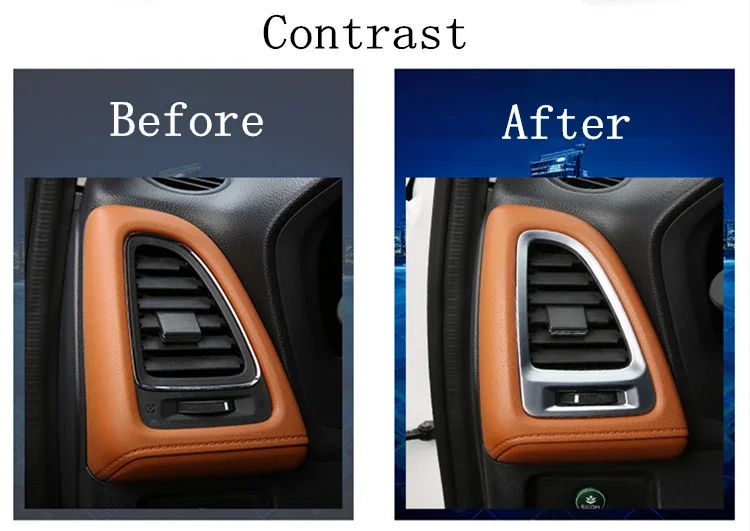 For Honda Vezel HRV HR-V 2014-2018 Interior Air-Condition Vent Cover Trim LHD Model Free Shipping 5PCS
