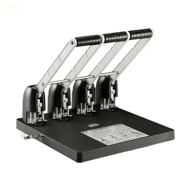 

C7AB 4 Hole Paper Puncher Labor Saving Hole Punches for Office 150 Sheets Capacity