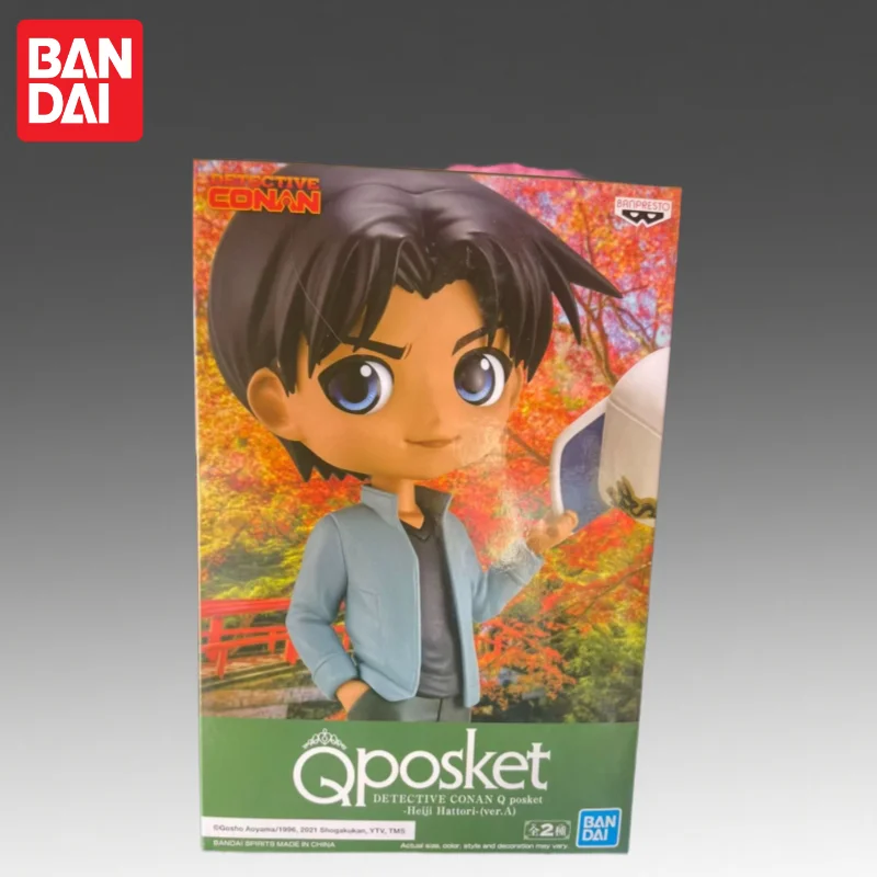 

В наличии Bandai, оригинальная фигурка Banpresto Detective Conan, модель куклы, новая в штучной упаковке, гараж Qposket Hattori Heiji