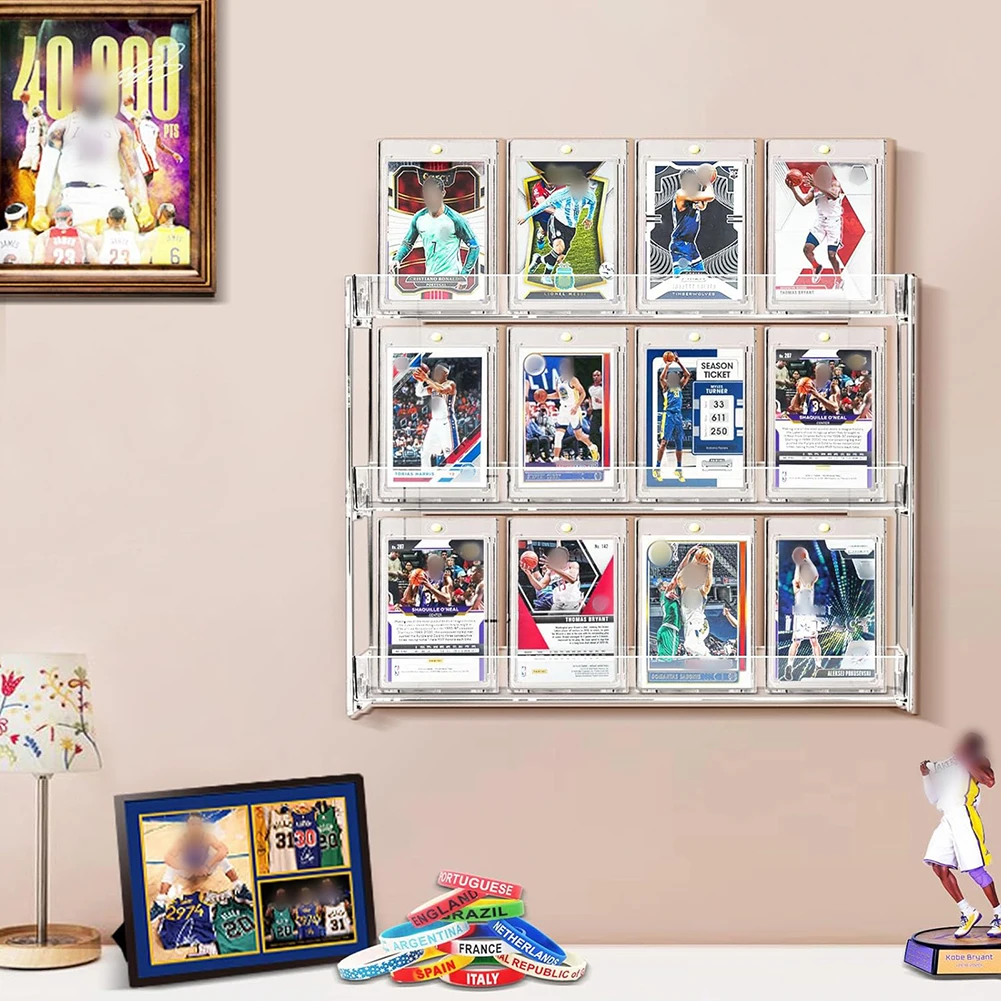 2pcs For Children's Toy Car Model Cabinet Rack Dustproof Car Mounted Storage Rack Three layer rack Transparent Car Display Box