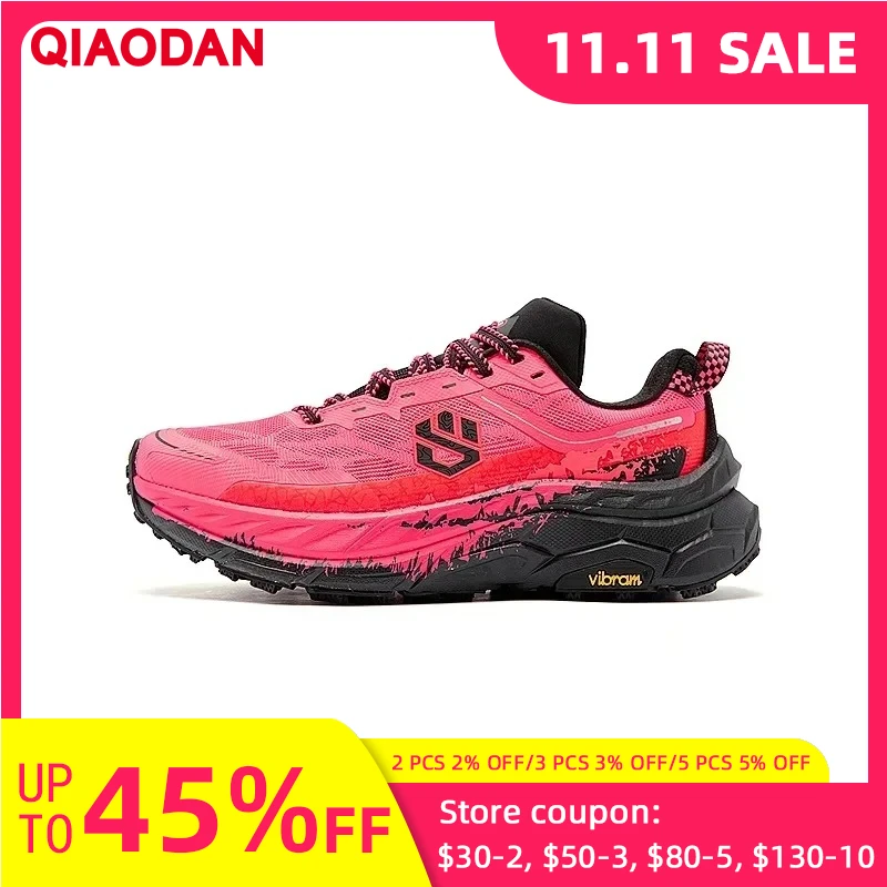 

QIAODAN ShanShen 2.0 Trail Running Shoes Men 2025 Carbon Plate Outdoor Shock-Absorbing Anti-Slip Hiking Sneaker QDB023244277
