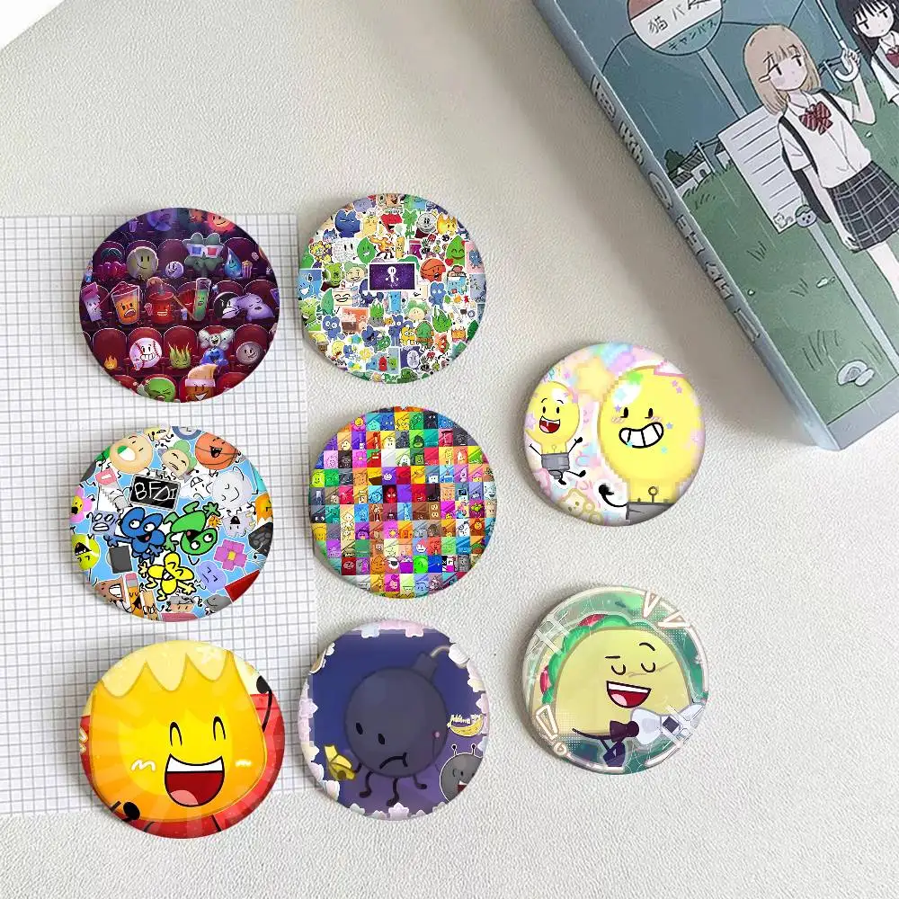 Funny Anime BFDI Icons Round Badges Can Be Used To Decorate Clothes And Backpack Pins