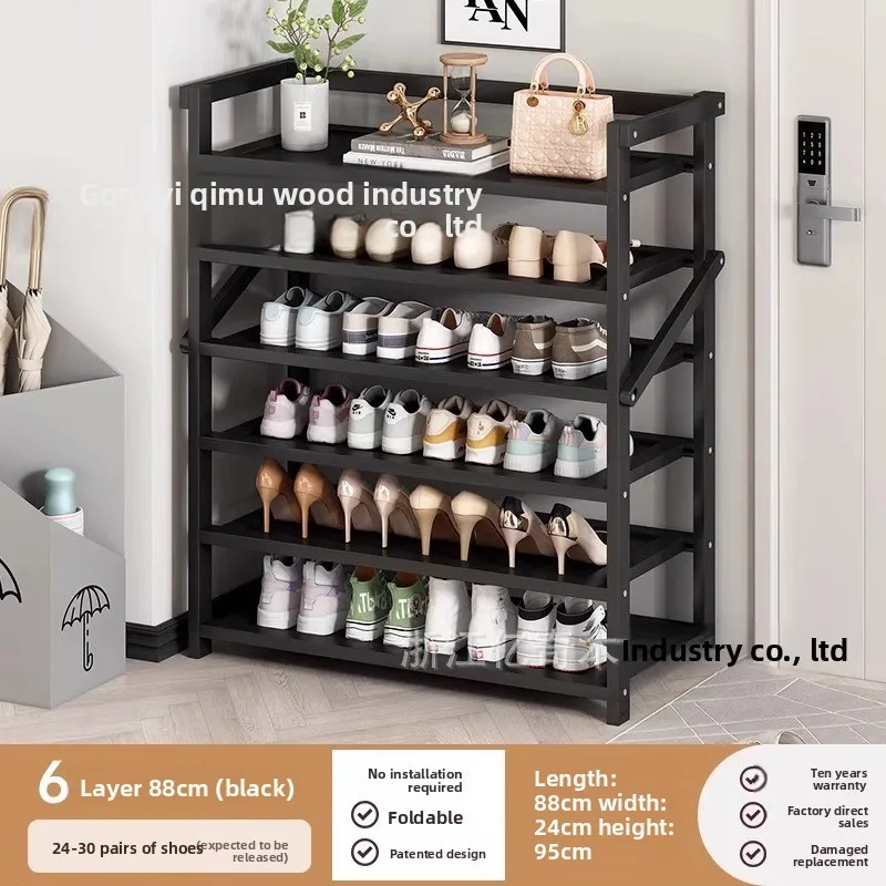 Multi-functional Folding shoe rack, free installation storage at home door, shoe cabinet foldable multi-layer storage rack