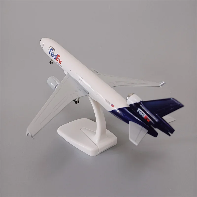 20cm Alloy Metal Air FEDEX EXPRESS MD MD-11 Airlines Diecast Airplane Model Plane Aircraft with Langing Gears Wheels Aeroplane