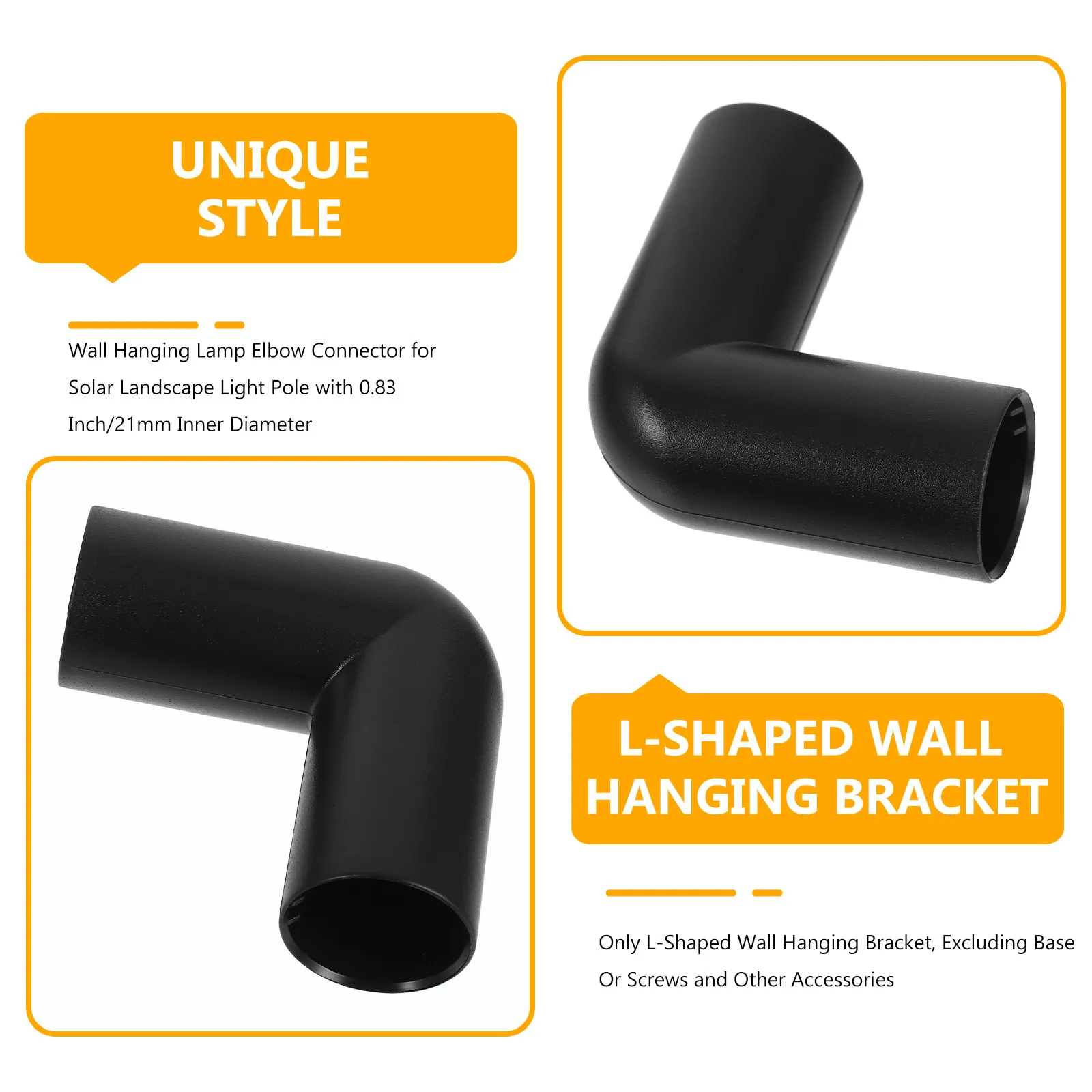 10Pcs Solar Light Connector Plastic Joint for Outdoor Landscape Lighting Stakes Extension Pole Link Fixing Wind Resistant ABS
