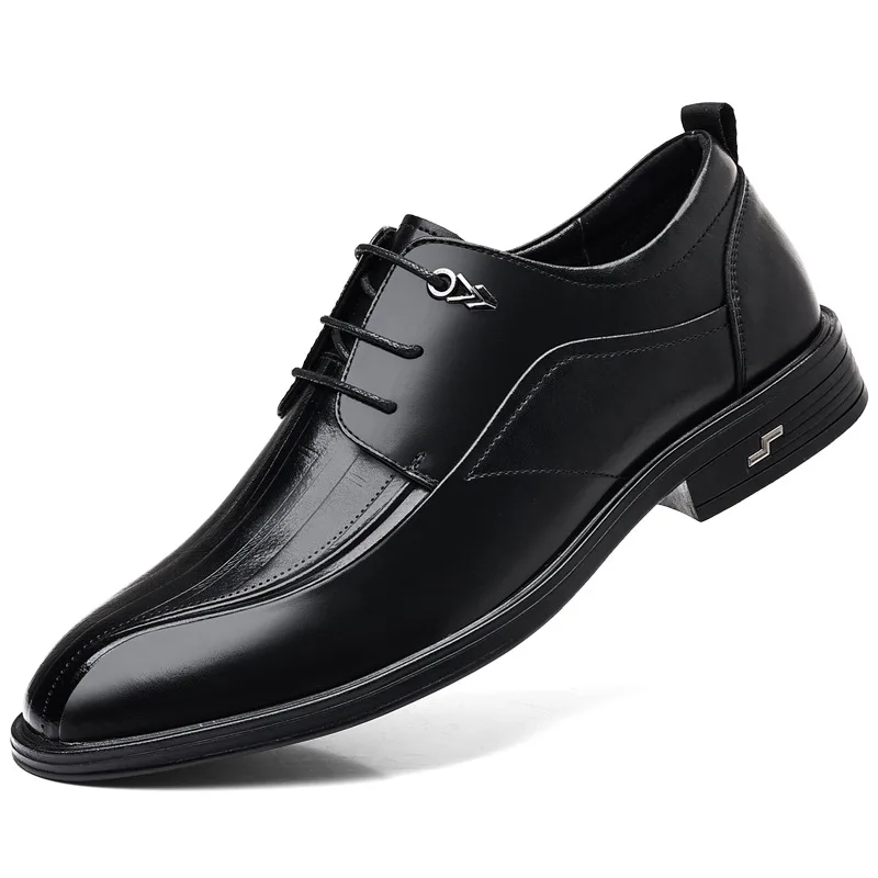 

Business Casual Dress Shoes for Men British New Designer Lace Wedding Shoes Male Spring Autumn Fashion Leather Shoe Man