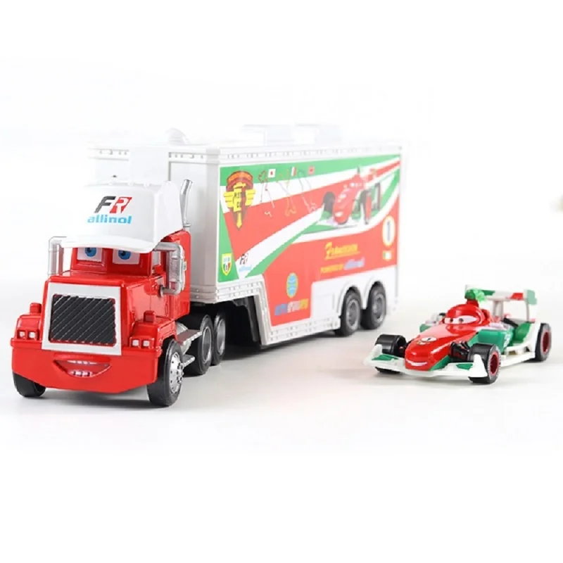 Autos und LKWs mit Anhänger, Modellautos, Anime-Figuren, Mack Semi-Hauler, Rust-eze Rennwagen, Spielzeug-Containertrucks, Kindergeburtstagsgeschenke – Detail 19