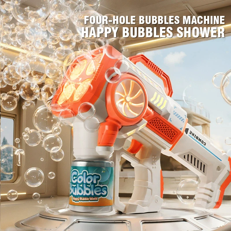

Автоматический пистолет для мыльных пузырей, ручной электрический генератор пузырей, уличная игрушка для детей, подарок на день рождения