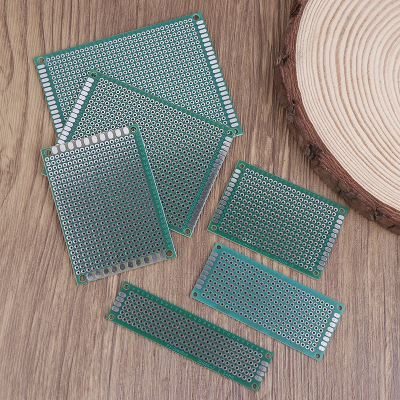 5pcs PCB ต้นแบบ Breadboard 2x8 3x7 4x6 5x7 6x8 7x9 ซม.คู่ด้านข้าง Universal พิมพ์วงจร PCB Board Protoboard สําหรับ Arduino