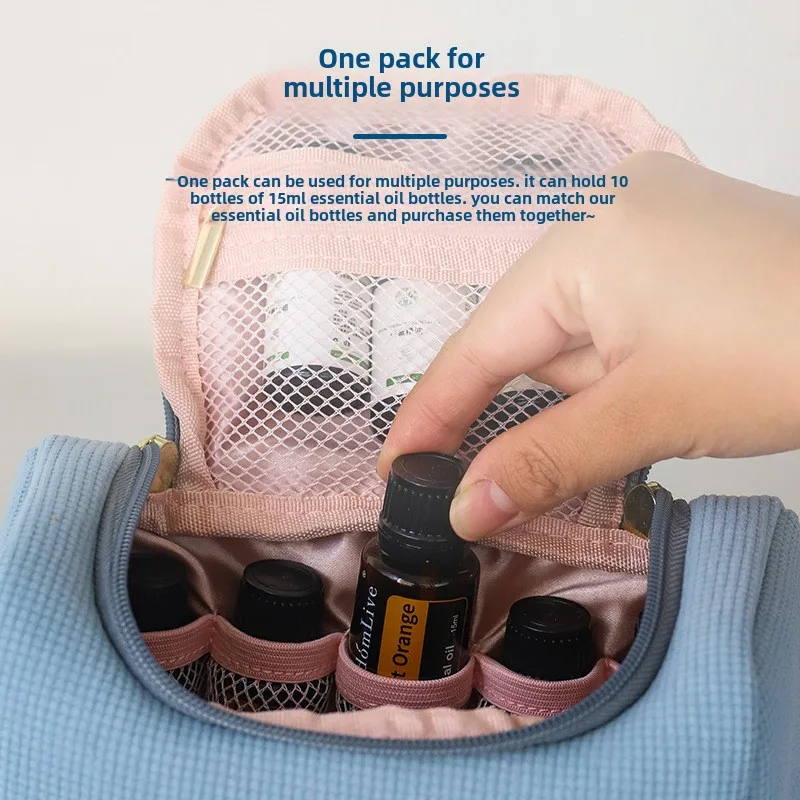 زيت طبيعي حقيبة التخزين ل DoTERRA النفط الشباب المعيشة السفر المحمولة حمل سلة غسيل معلقة مسمار البولندية حقيبة التخزين