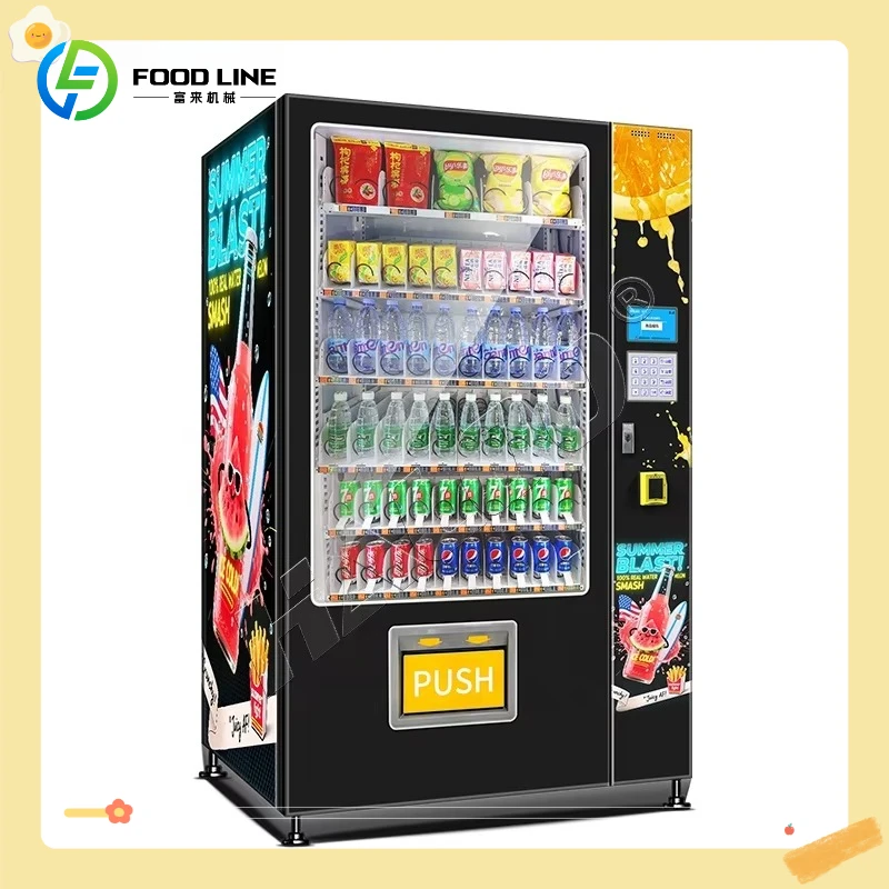 Customized Vending Machine Drink Combo Vending Machine Cold Drink Water for Drinks and Snacks Vending Machine