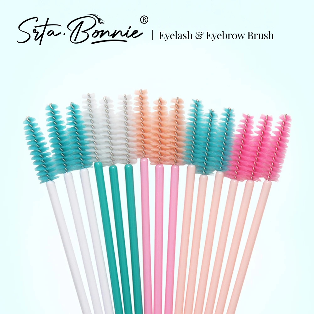 

Srta.Bonnie 50 Pcs/Pack Disposable Eyelash Brush Eyebrow Brush Fine Soft Brush Makeup brushes Makeup Tools Accessories Suppliers