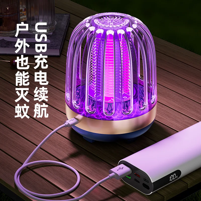 Outdoor mosquito repellent lamp, mosquito trap, portable household electric shock mosquito killer lamp M8 image 2