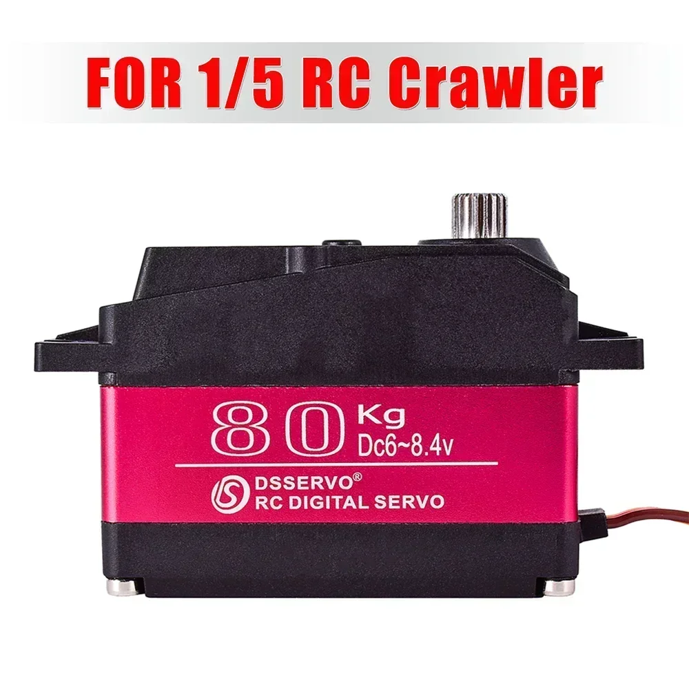 Servo 80kg rc 1/5 servo à prova d'água de alto torque 80kg 8.4v metal engrenagem digital para redcat hpi baja 5b ss