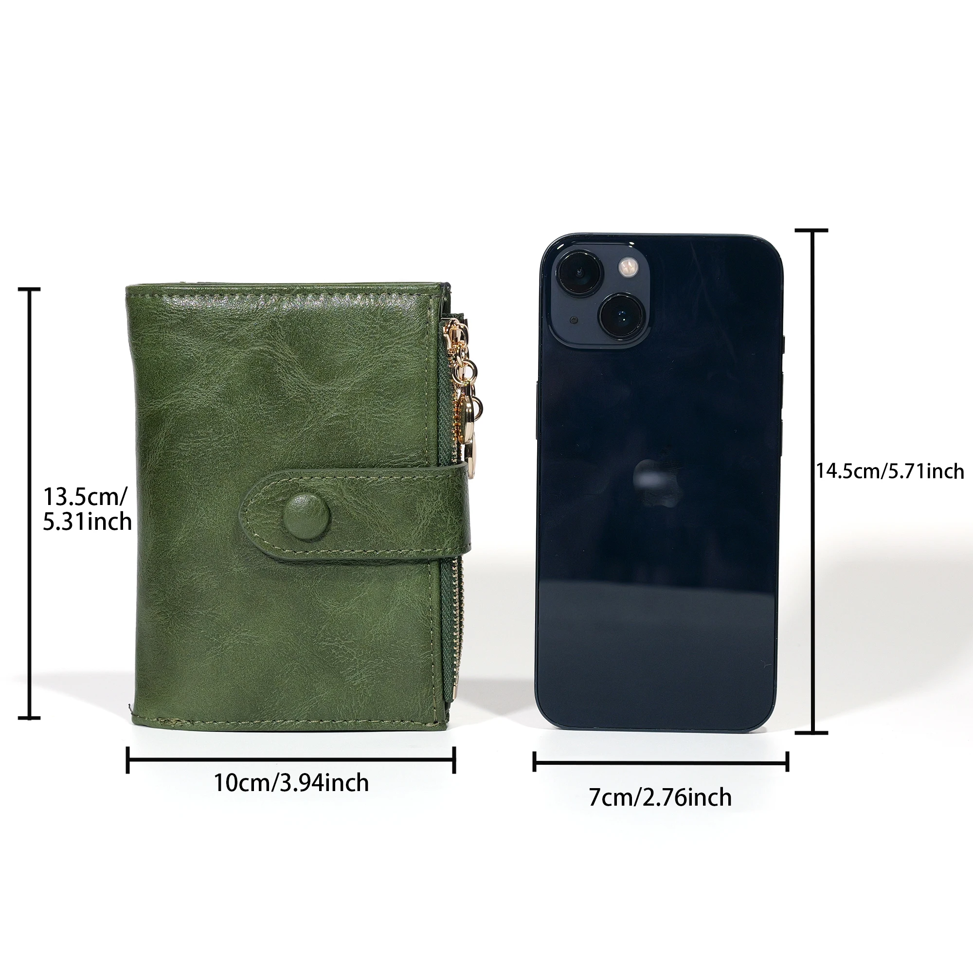 محفظة نسائية كلاسيكية، خصم قصير 70% على المحفظة، حامل بطاقات بسيط ورقيق ومضاد للسرقة وحامل بطاقات Rfid-حافظة بطاقات مدمجة-جيب للنقود #5