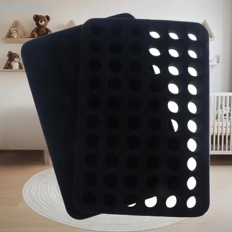 Divisore inferiore regolabile, cuscino in schiuma da 15 ml, 10 ml con 60 scomparti per bottiglie di smalto o olio essenziale