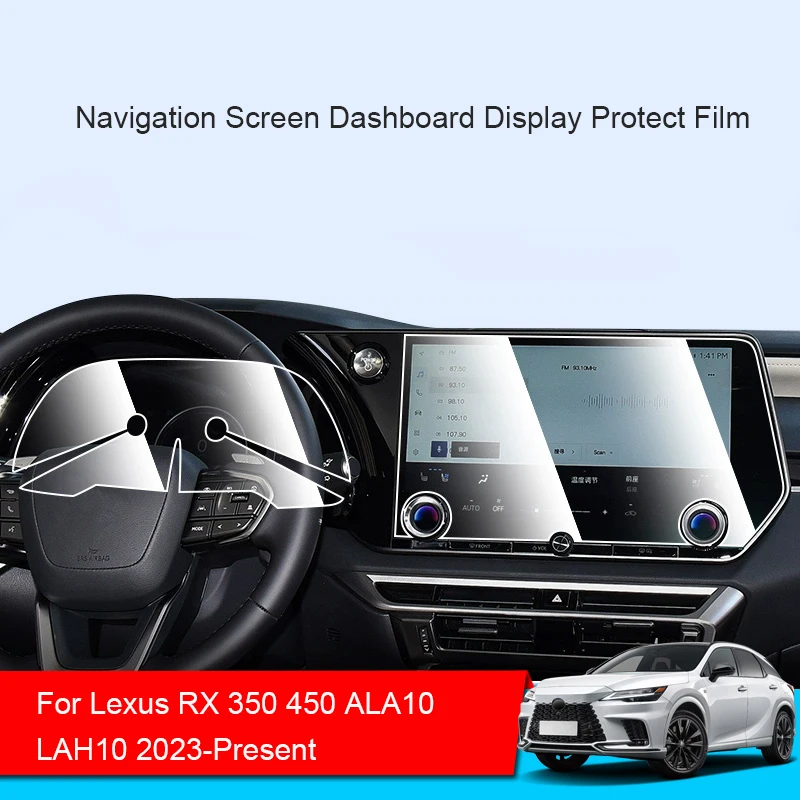 

Автомобильный GPS-навигатор, защитная закаленная пленка для Lexus RX 350 450 ALA10 LAH10, 2023-настоящее время, дисплей приборной панели, наклейка из ТПУ
