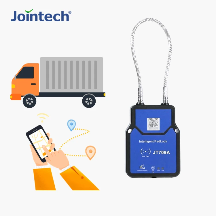 Jointech JT709A inteligentna elektroniczna nawigacja elektroniczna GPS zapięcie kłódka do pozycjonowania ładunku ładunku GPS