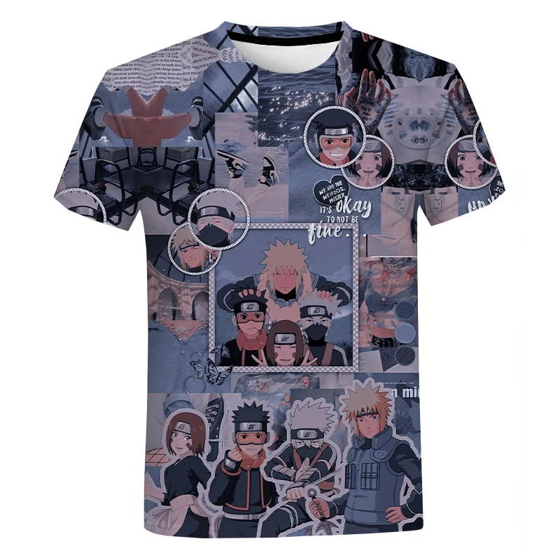 Kinder 3D-Druck T-Shirt Jungen Mädchen Sommer Mode lässig kurz ärmel ige Unisex Harajuku Streetwear übergroße Dämonen töter Tops