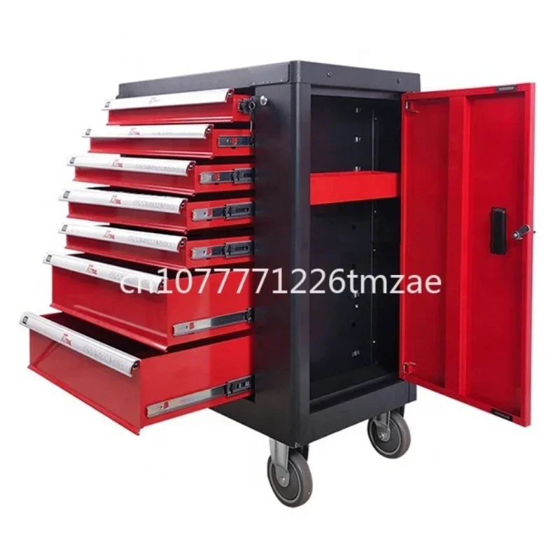 Large-Capacity Tool Cart, Four-Wheel Multi-Layer Maintenance Toolbox