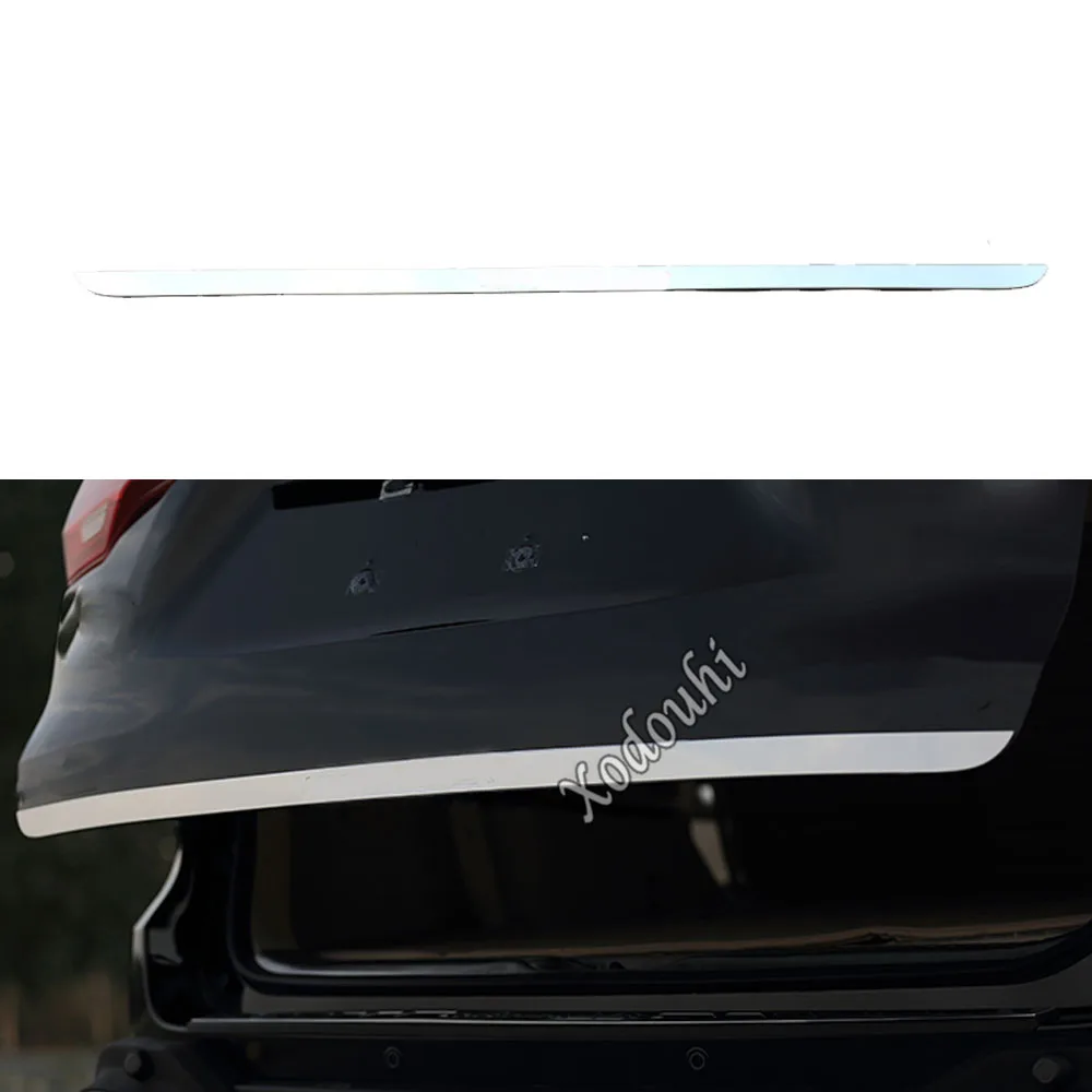 Car Stick Stainless Steel Rear Door License Tailgate Bumper Frame Trim Trunk For Toyota Highlander 2015 2016 2017 2018 2019 2020