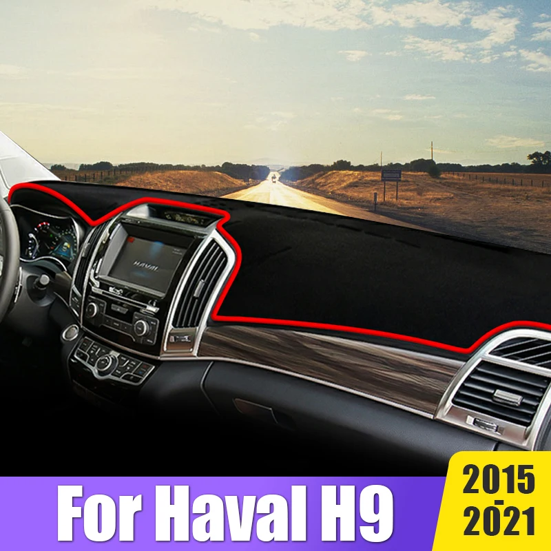 

Car Accessories For Haval H9 2015 2016 2017 2018 2019 2020 2021 Dashboard Cover Avoid Light Mats Sun Shade Pads Anti-UV Case