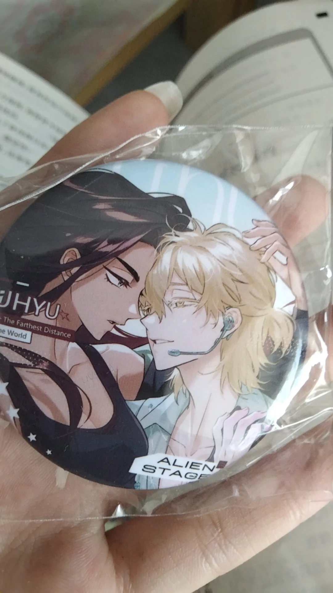 2025 أنيمي الغريبة المرحلة لوكا هيونا تأثيري شارة فلاش مزدوجة شعار Cartoon58mm بروش جمع هدية