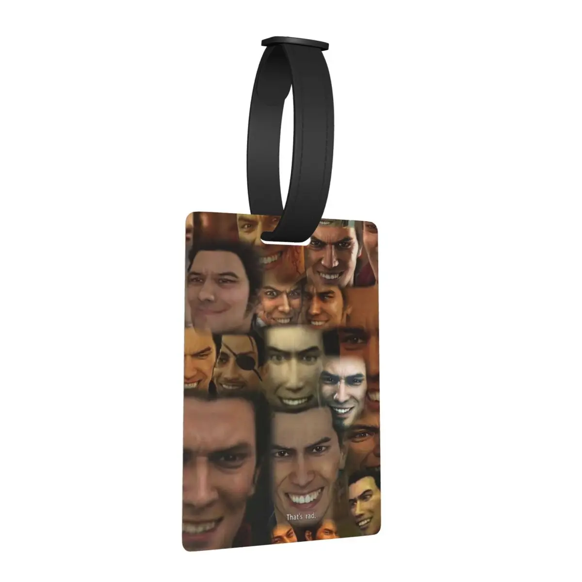 

Happy Kazuma Kiryu Luggage Tags Suitcase Accessories Travel Cute Baggage Boarding Tag Label Holder ID Name Address