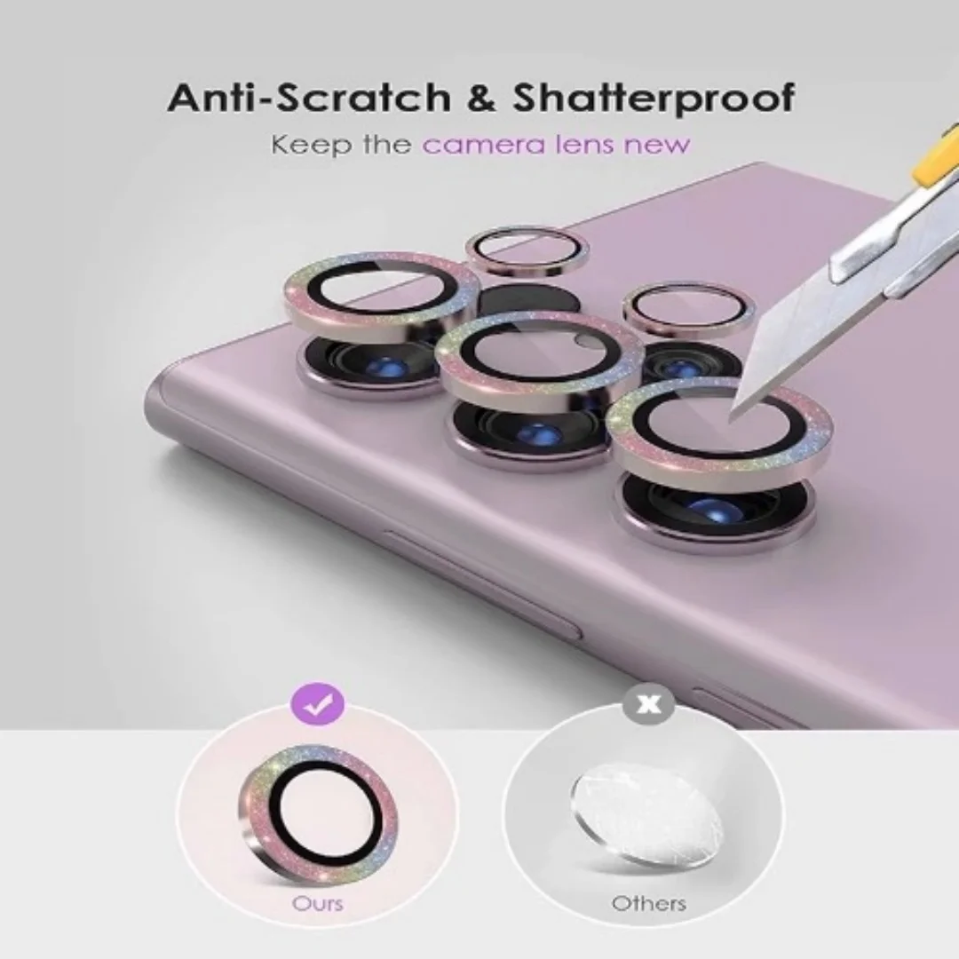 Camera Lens Ring Protector for Samsung Galaxy S24 Ultra S24+ Plus Metal Lens Ring Protective Glass Cap image 2