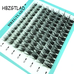 Segmented eyelashes Mink Eyelashes 96 Bundles Natural Eyelash extension 3D Volume Individual Eyelash Cluster Makeup Tools Lashes