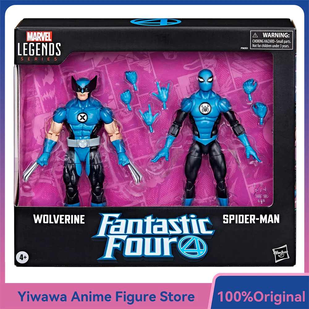 

[In-Stock] Hasbro Marvel Legends Series Wolverine and Spider-Man (Fantastic Four) 2-Pack-Set 15cm Anime Action Figure Model Toys