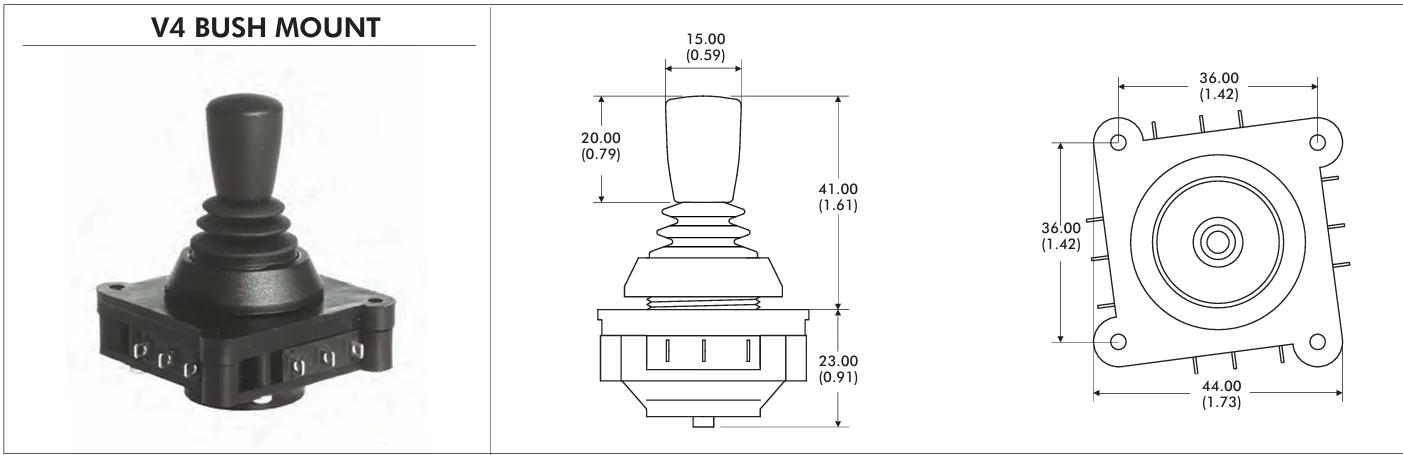 1D1-5F-15-00 100212 APEM joystick