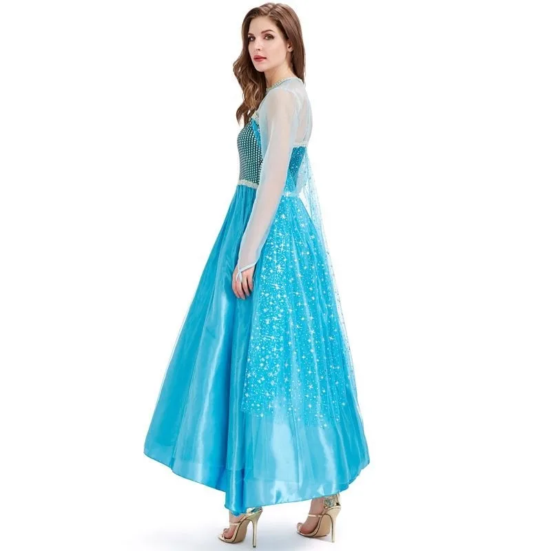 

Princess Movie Character Halloween Costume Adult Women's Dress Cinderella Birthday Party Cosplay Clothes Traditional Chinese ...