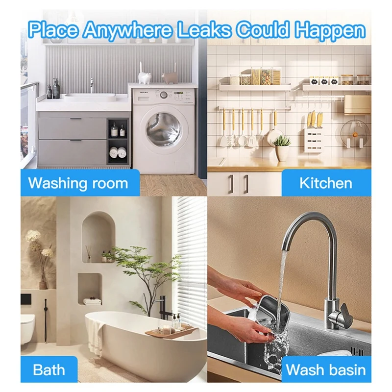 IP67 Water Immersing Sensor Tuya Zigbee Flood Water Leak Detector Smart Alarm Security Soaking Sensor For Smart Home