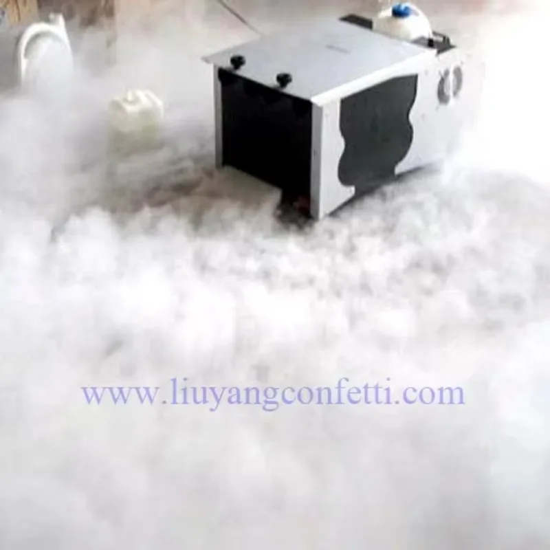 DMX Low Ground Dry Ice Smoke Machine Lying Fog Generator For Stage Concept DJ Night Club Wedding Decoration And Party
