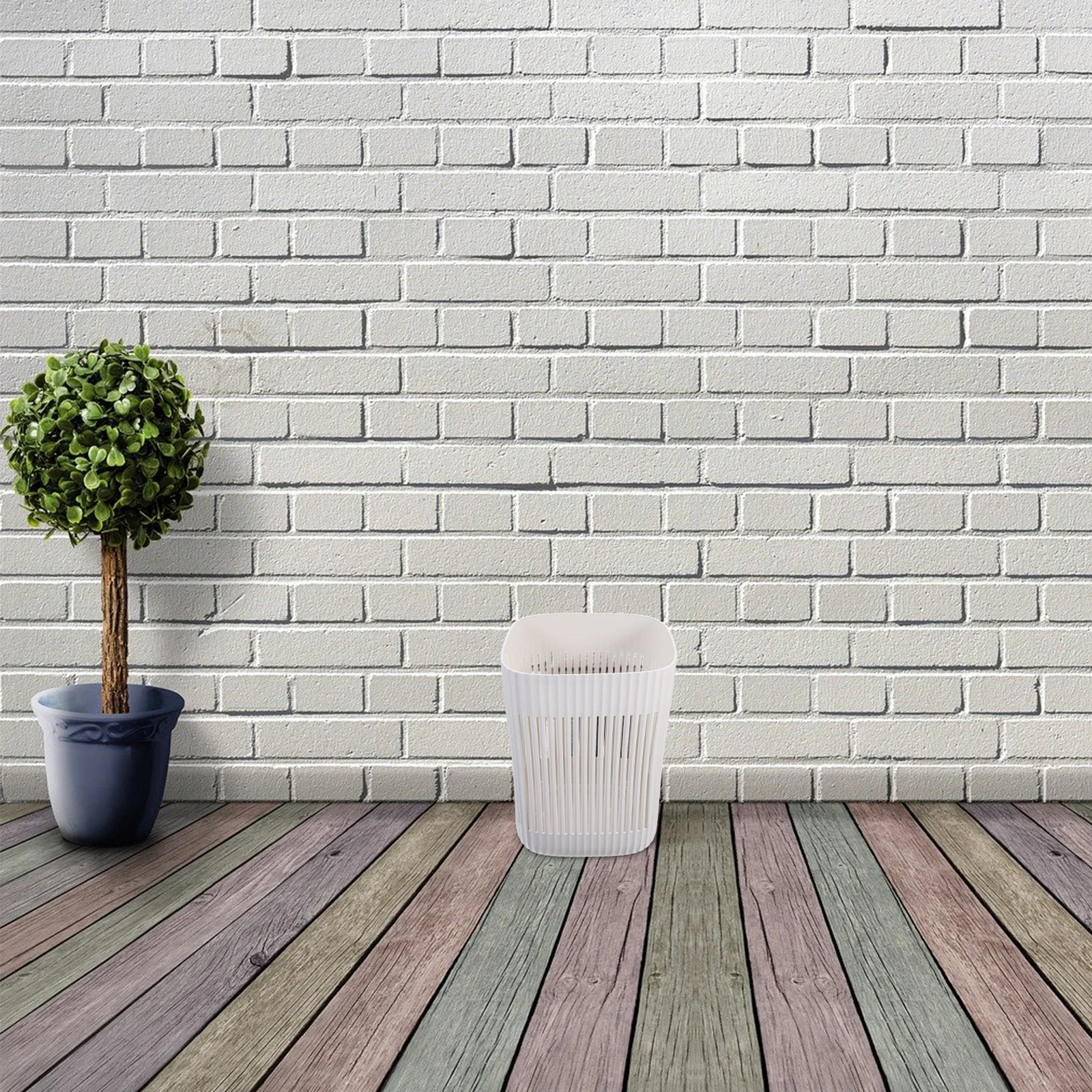 

1pc Uncovered Trash Waste Container For Home Office Garbage Recycling Bin Garbage Waste Storage Bin Storage Container