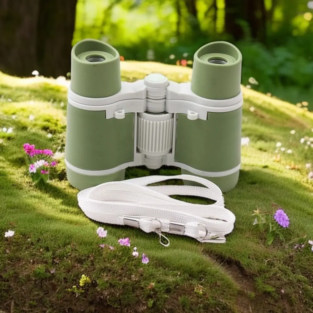 Multicolor Binoculars ABS Plastic Rubber Portable Telescope High Definition Eye Protection Magnifying Science and Education